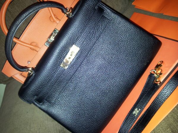 Bolsa Hermes Kelly 32cm ferragens douradas